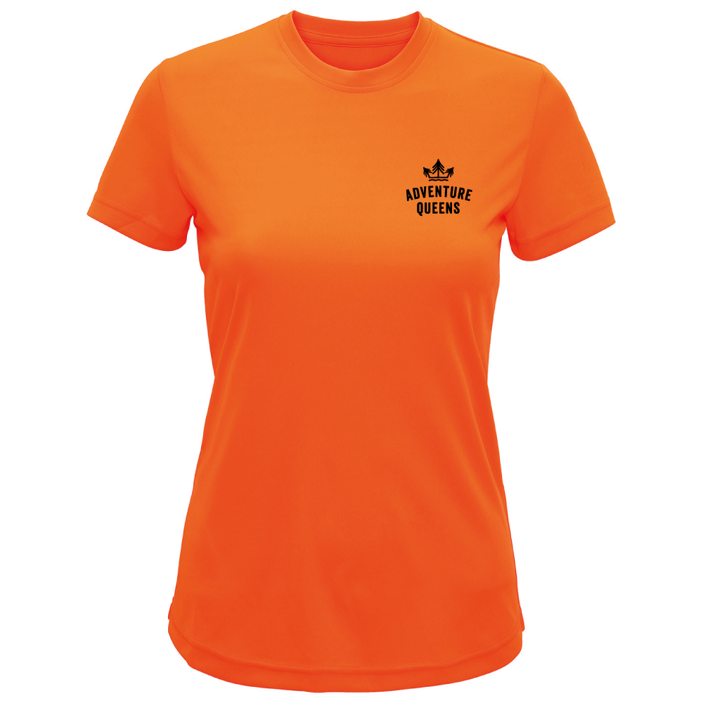 Adventure Queens logo women's t-shirt with small design