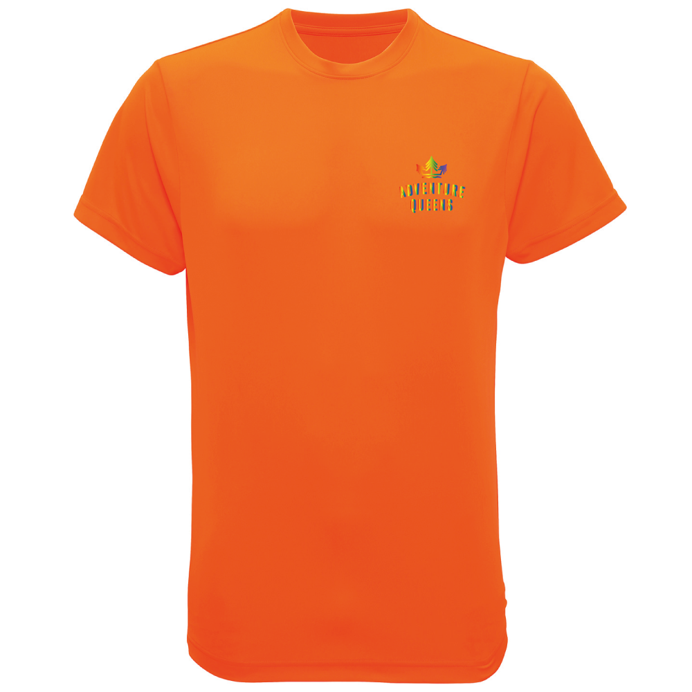 Adventure Queens Rainbow logo unisex t-shirt with pocket design