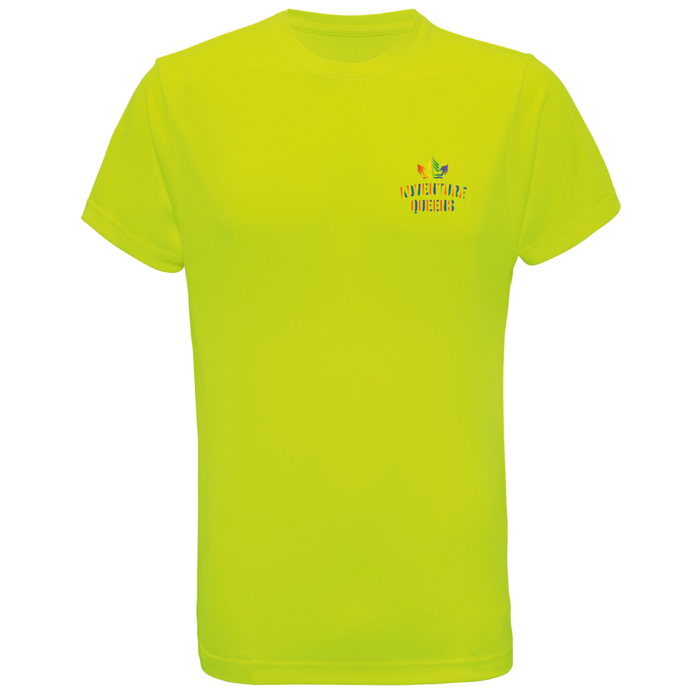 Adventure Queens Rainbow logo unisex t-shirt with pocket design