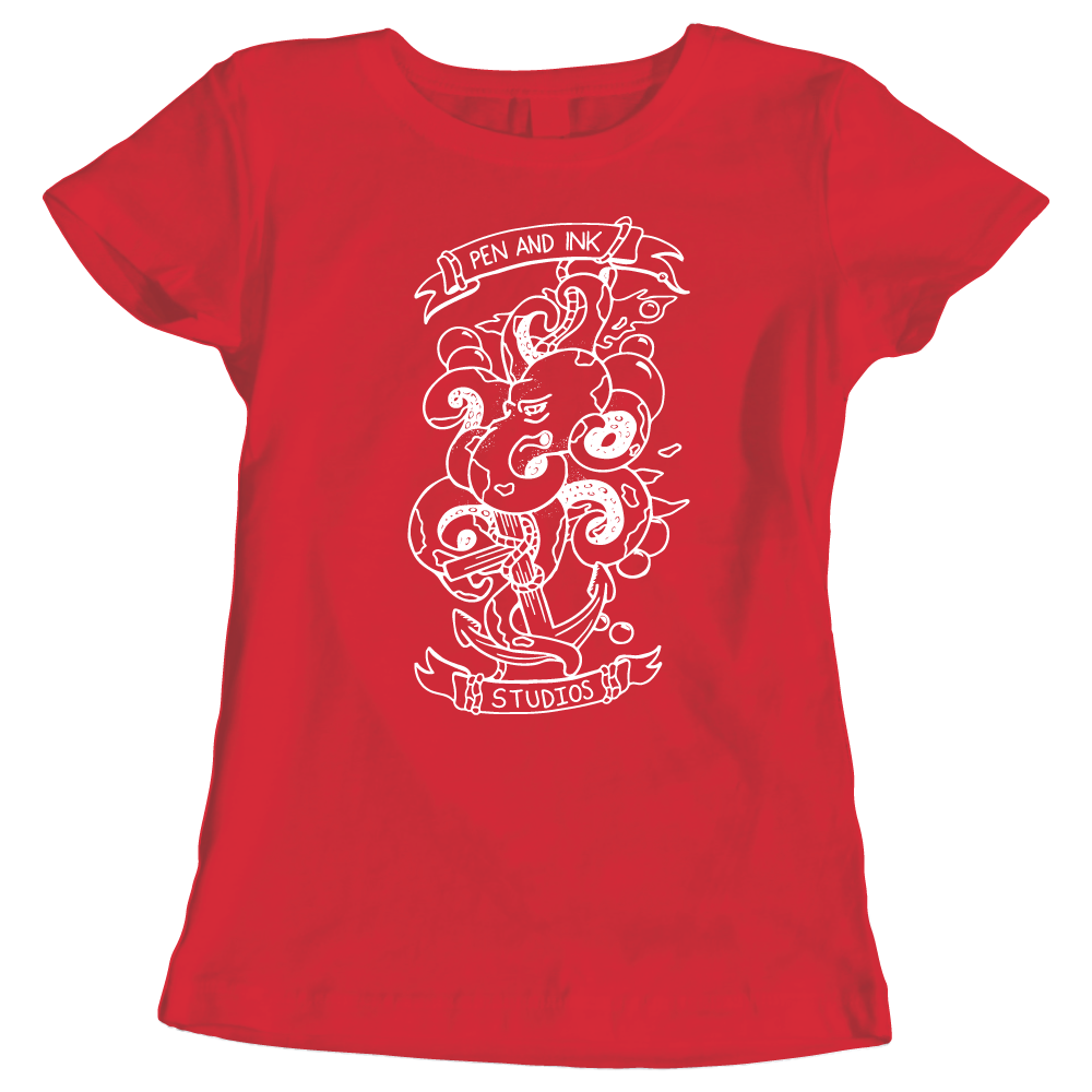 Pen & Ink Studios - All At Sea Ladies T-Shirt