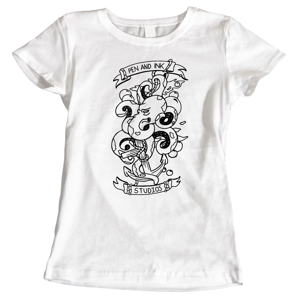 Pen & Ink Studios - All At Sea Ladies T-Shirt