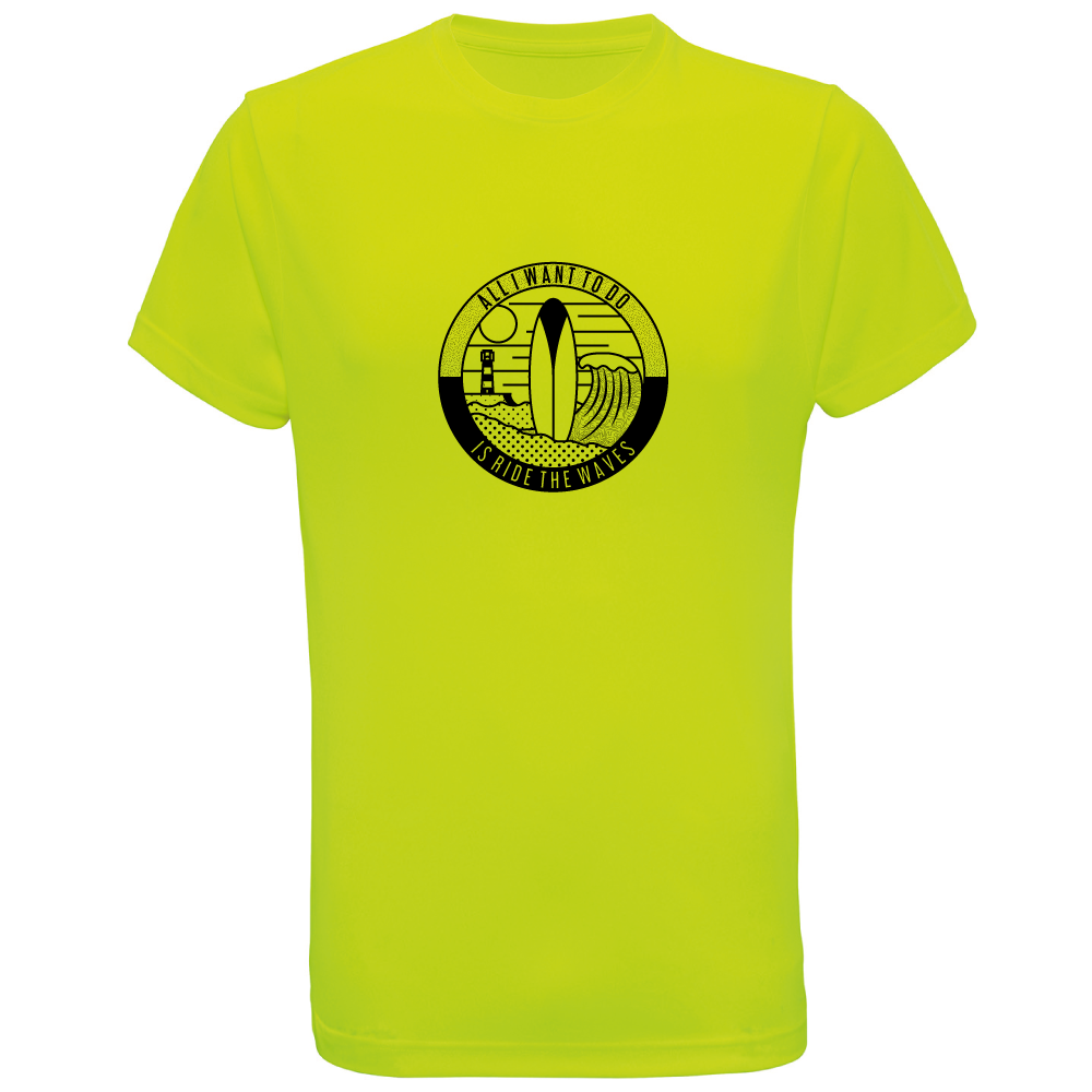 All I Want To Do Is Ride The Waves Surfing T-Shirt
