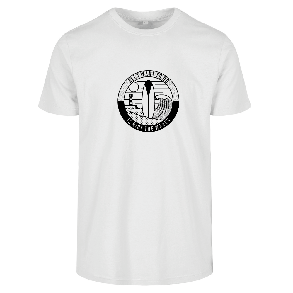 All I Want To Do Is Ride The Waves Surfing T-Shirt