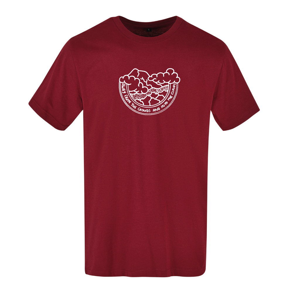 Away from the Crowds and Into the Clouds Travel T-Shirt