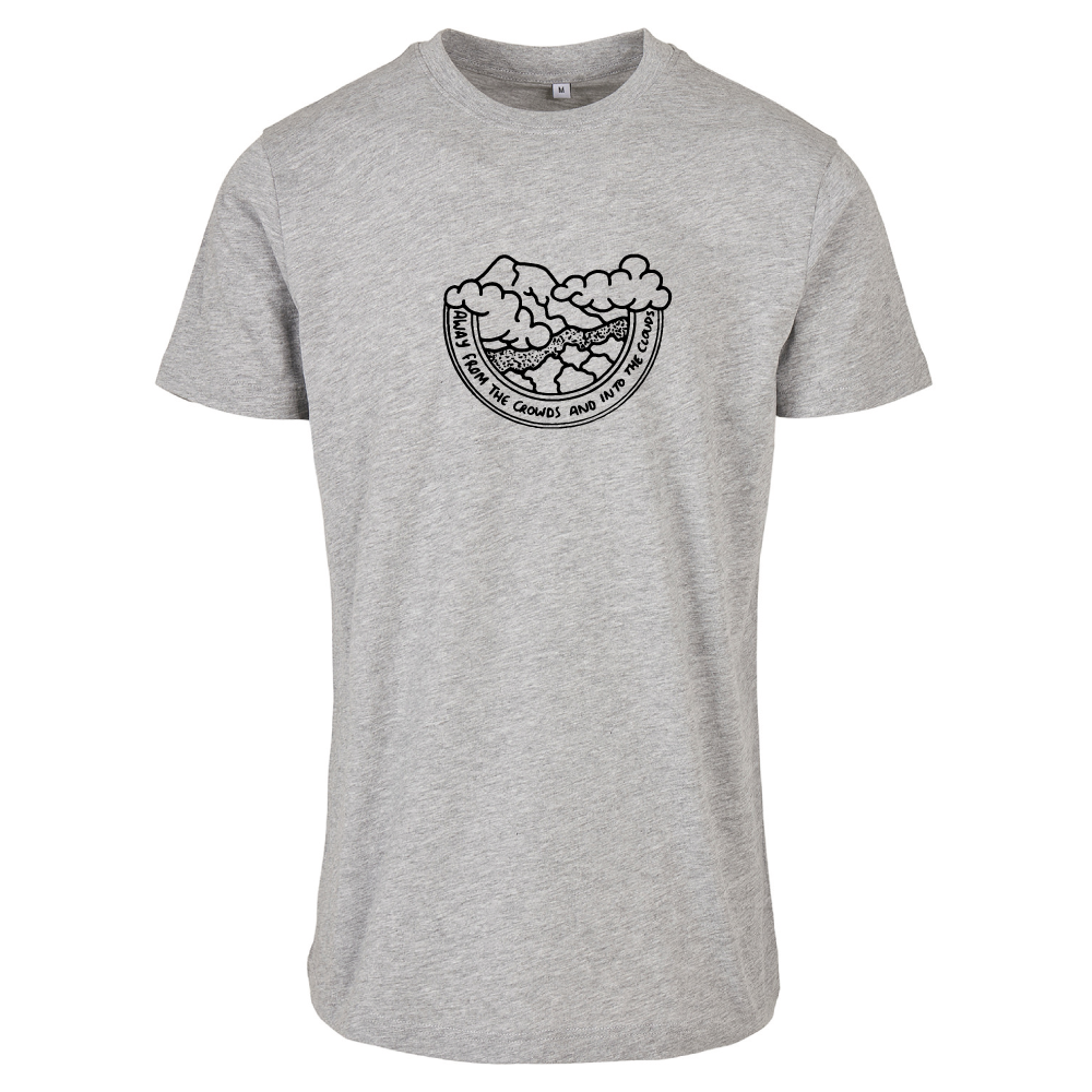 Away from the Crowds and Into the Clouds Travel T-Shirt