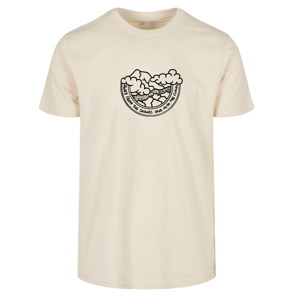 Away from the Crowds and Into the Clouds Travel T-Shirt