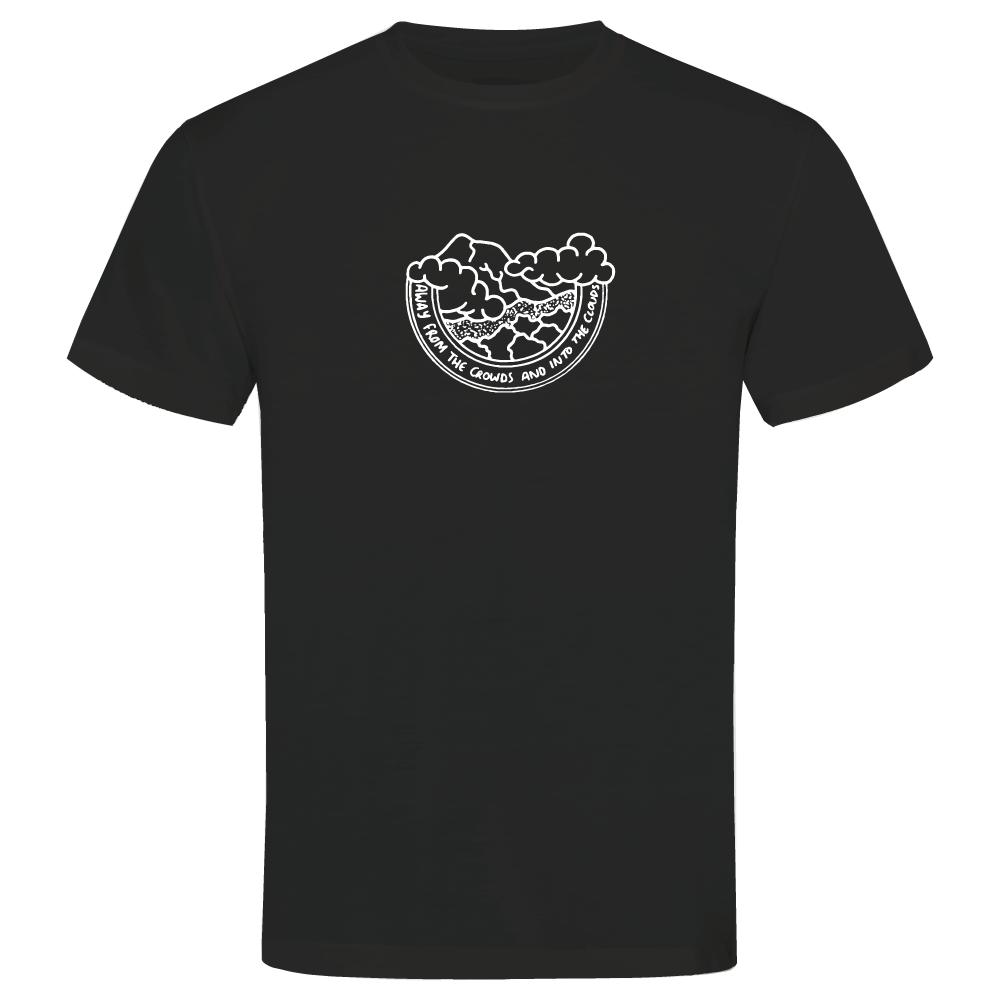 Away from the Crowds and Into the Clouds Hiking T-Shirt