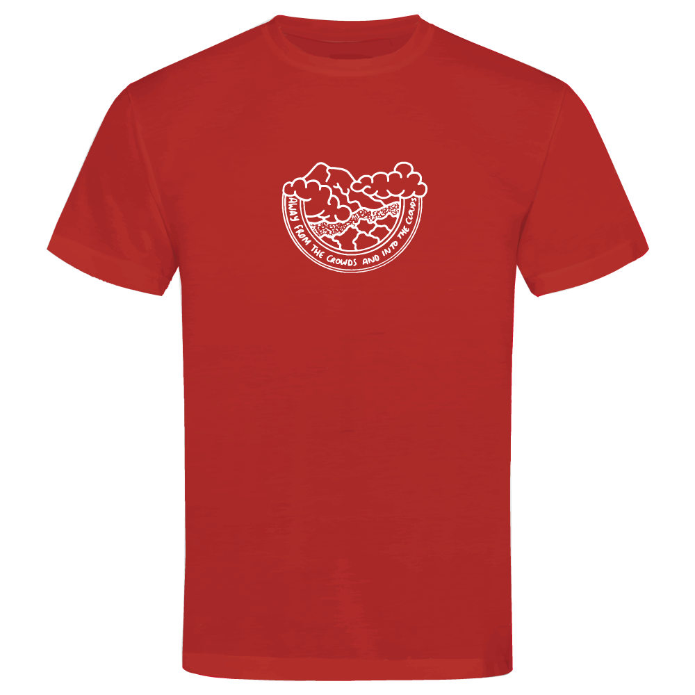 Away from the Crowds and Into the Clouds Hiking T-Shirt