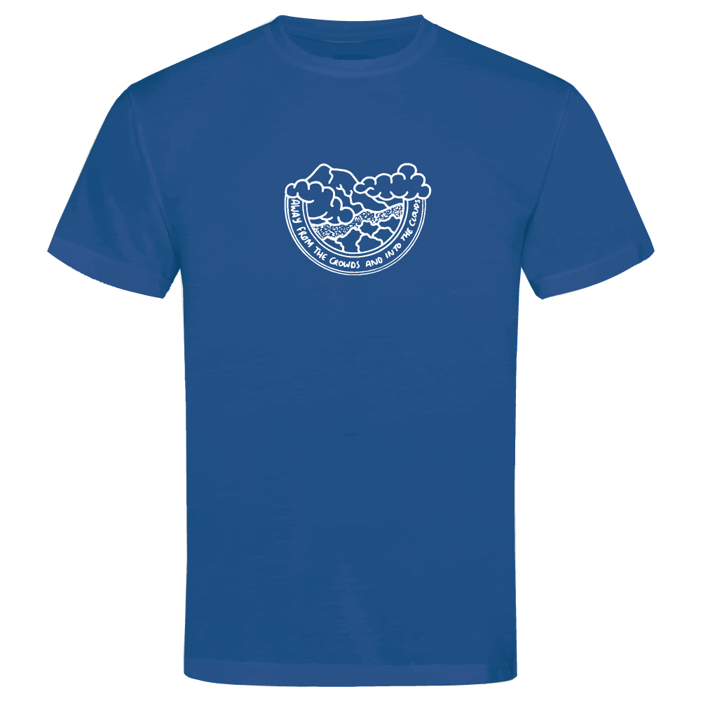 Away from the Crowds and Into the Clouds Hiking T-Shirt