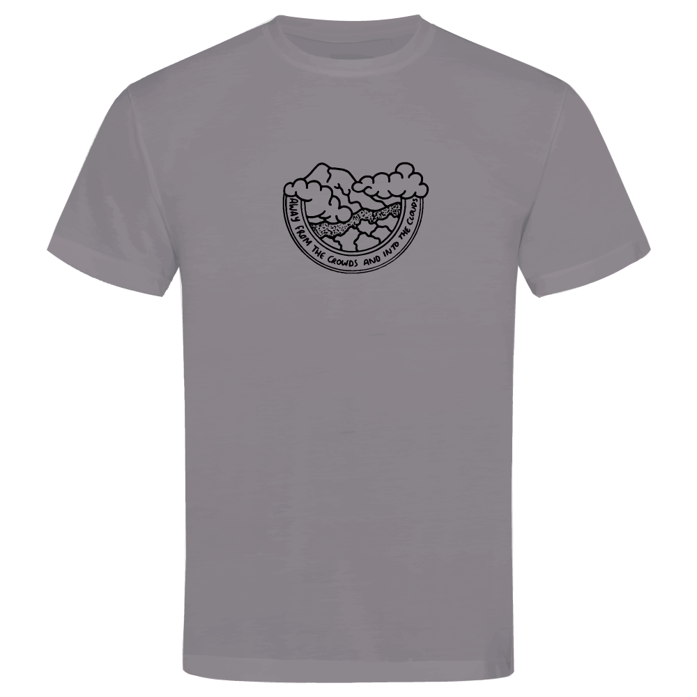 Away from the Crowds and Into the Clouds Hiking T-Shirt