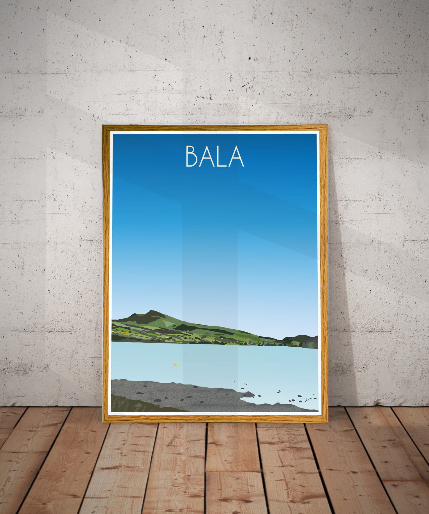 Bala Travel Poster – Snowdonia (Portrait Print)