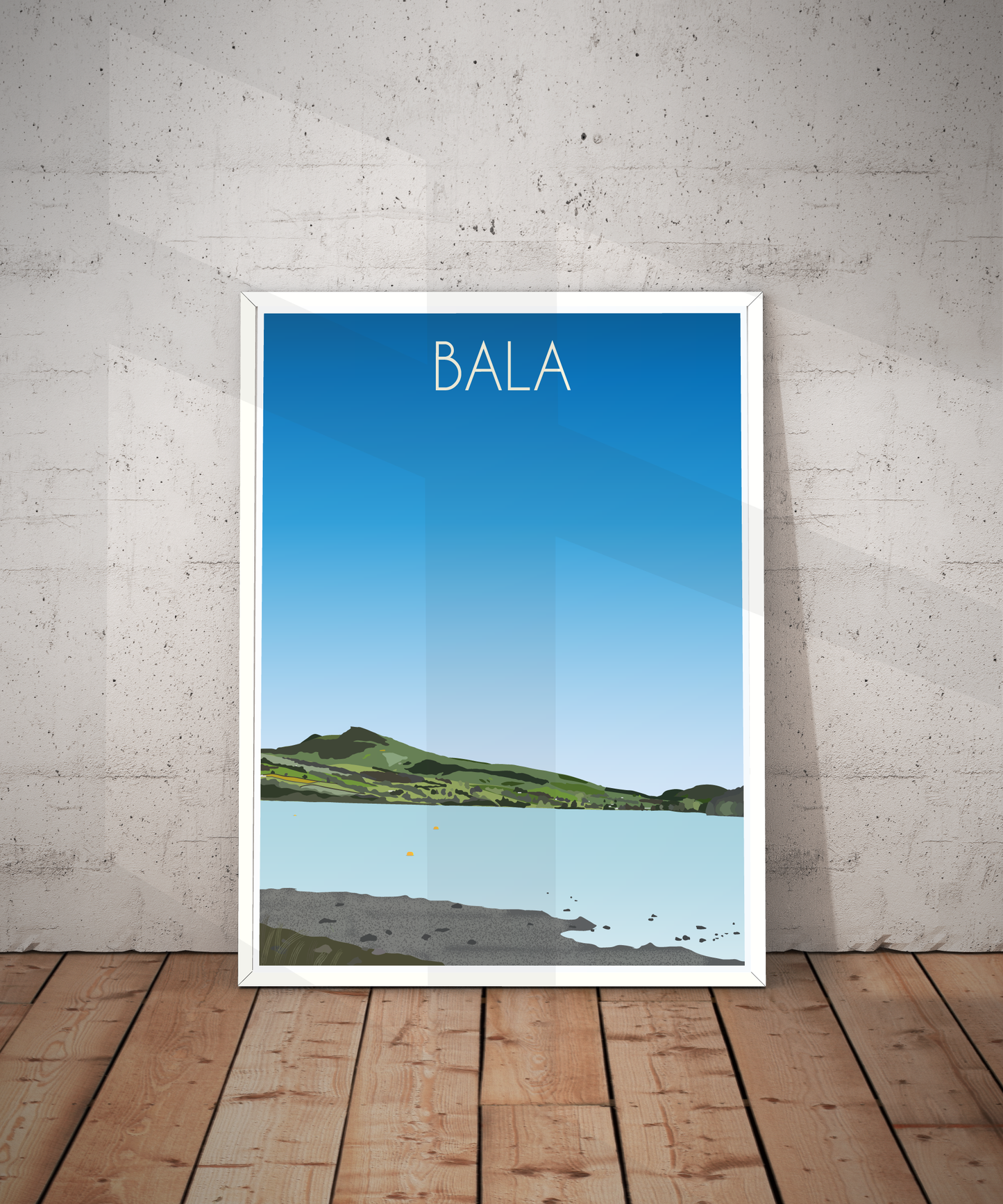 Bala Travel Poster – Snowdonia (Portrait Print)