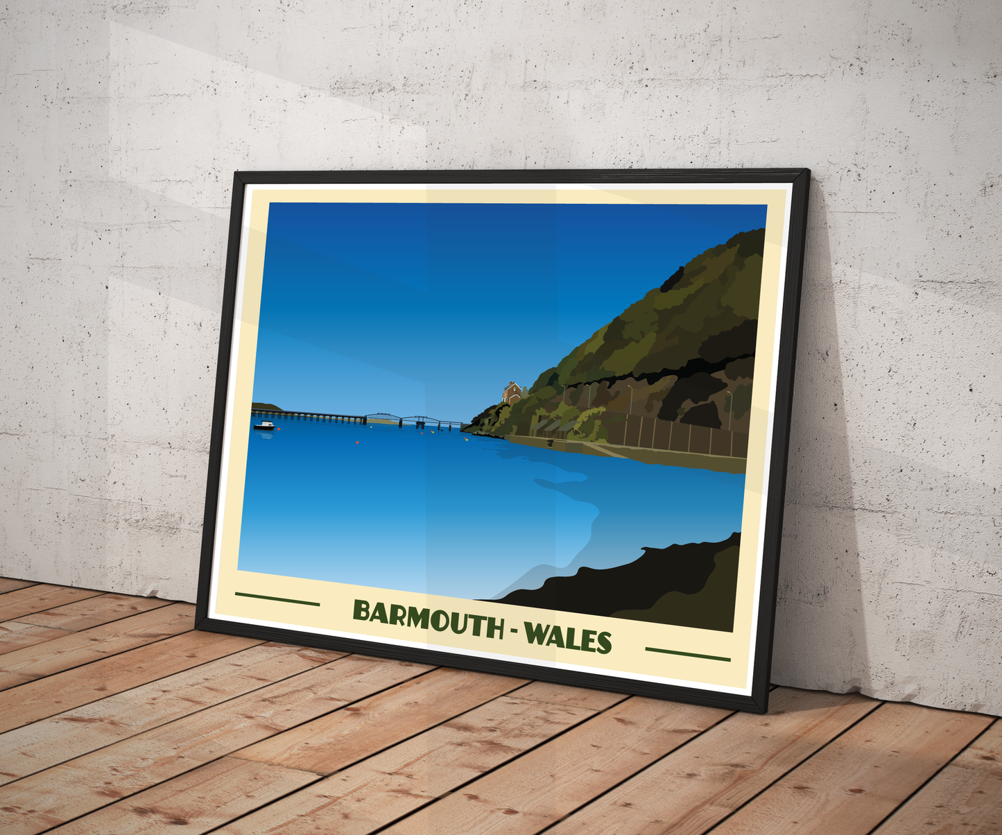 Barmouth Landscape Print – Snowdonia Coast (Lustre Art Print)