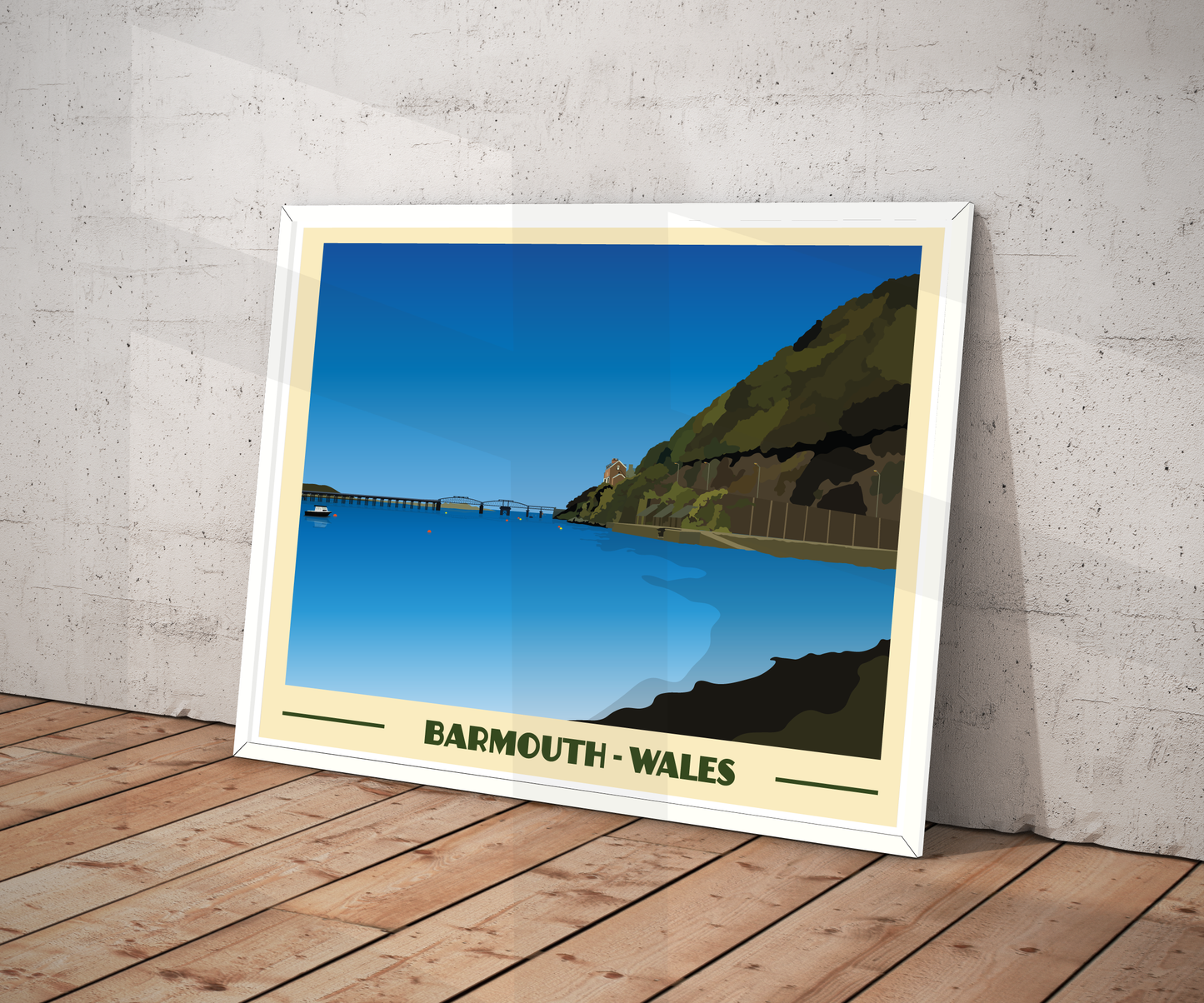 Barmouth Landscape Print – Snowdonia Coast (Lustre Art Print)