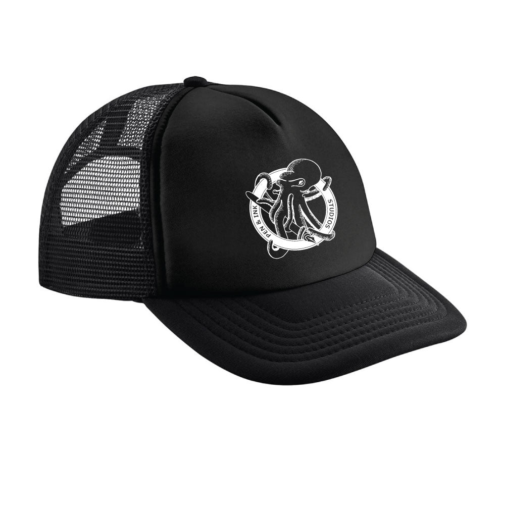 Pen & Ink Studios Octopus Trucker Cap | Vintage Adventure Snapback