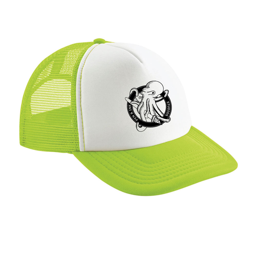 Pen & Ink Studios Octopus Trucker Cap | Vintage Adventure Snapback