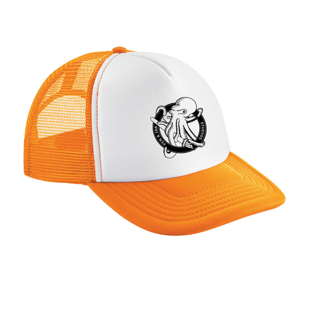 Pen & Ink Studios Octopus Trucker Cap | Vintage Adventure Snapback