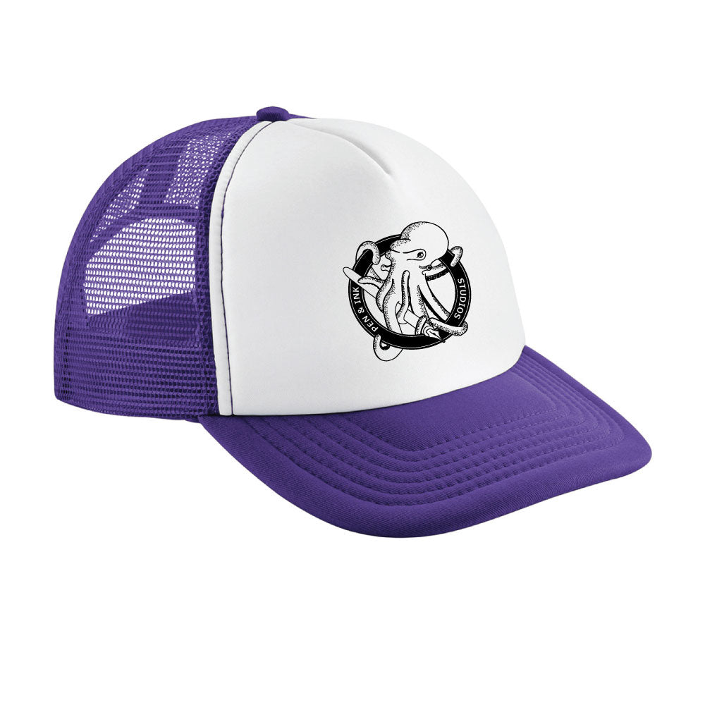 Pen & Ink Studios Octopus Trucker Cap | Vintage Adventure Snapback