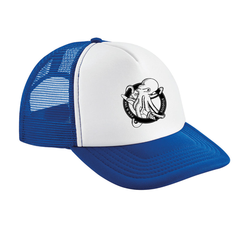 Pen & Ink Studios Octopus Trucker Cap | Vintage Adventure Snapback