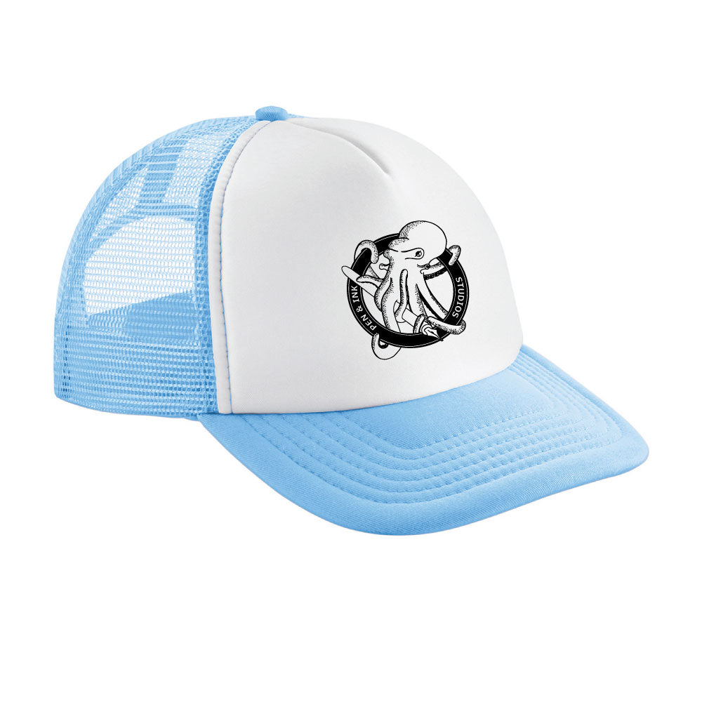 Pen & Ink Studios Octopus Trucker Cap | Vintage Adventure Snapback