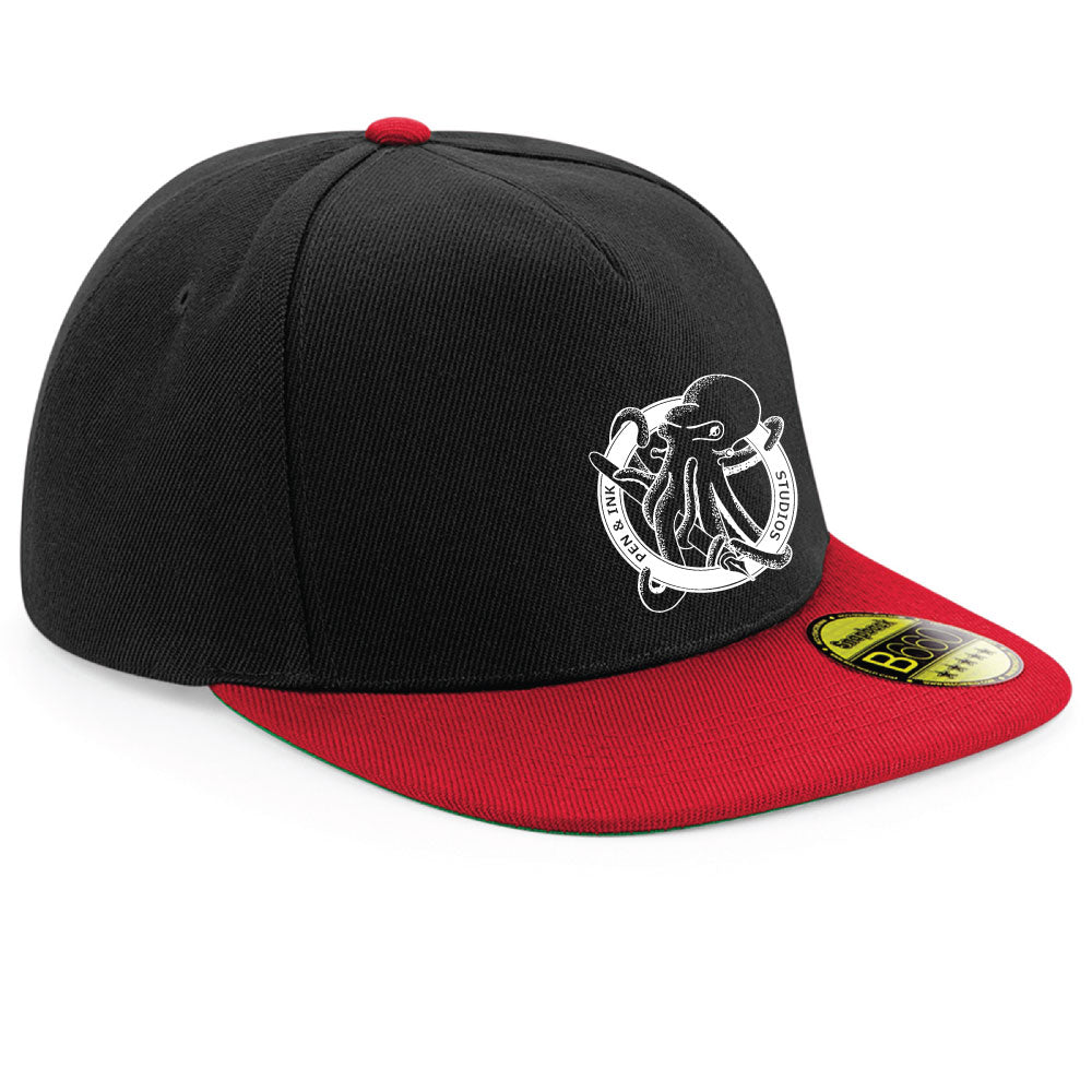 Pen & Ink Studios Octopus Snapback Cap | Adventure Lifestyle Headwear