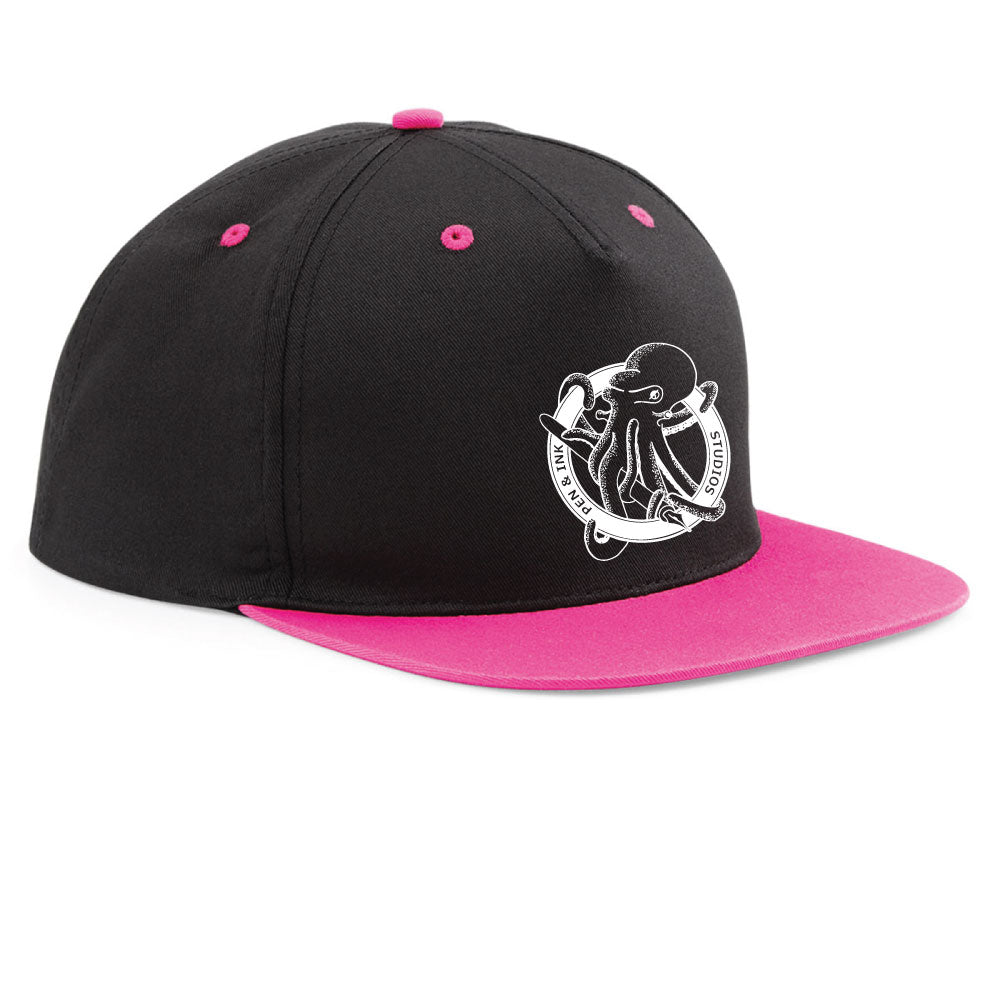 Pen & Ink Studios Octopus Snapback Cap | Adventure Lifestyle Headwear