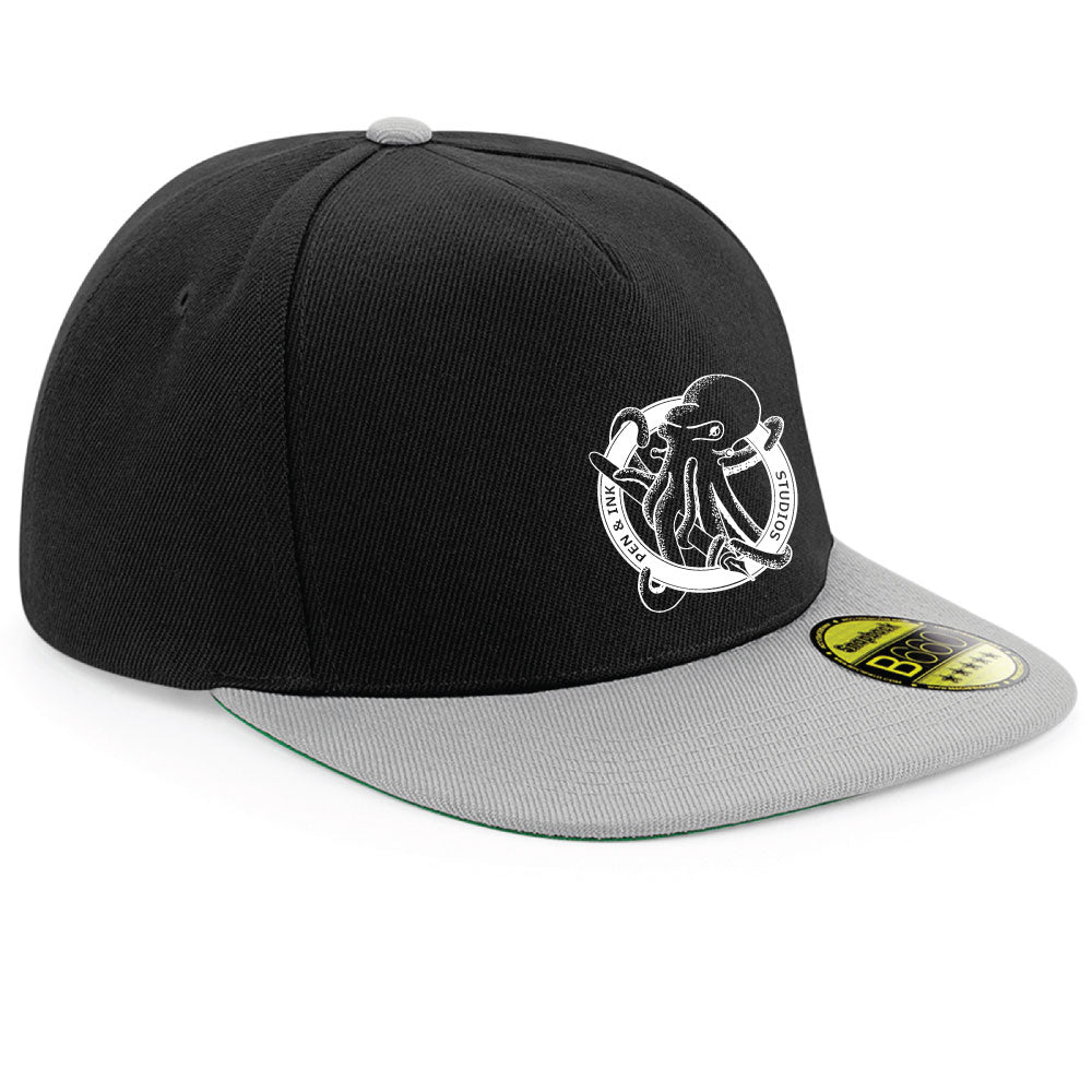 Pen & Ink Studios Octopus Snapback Cap | Adventure Lifestyle Headwear