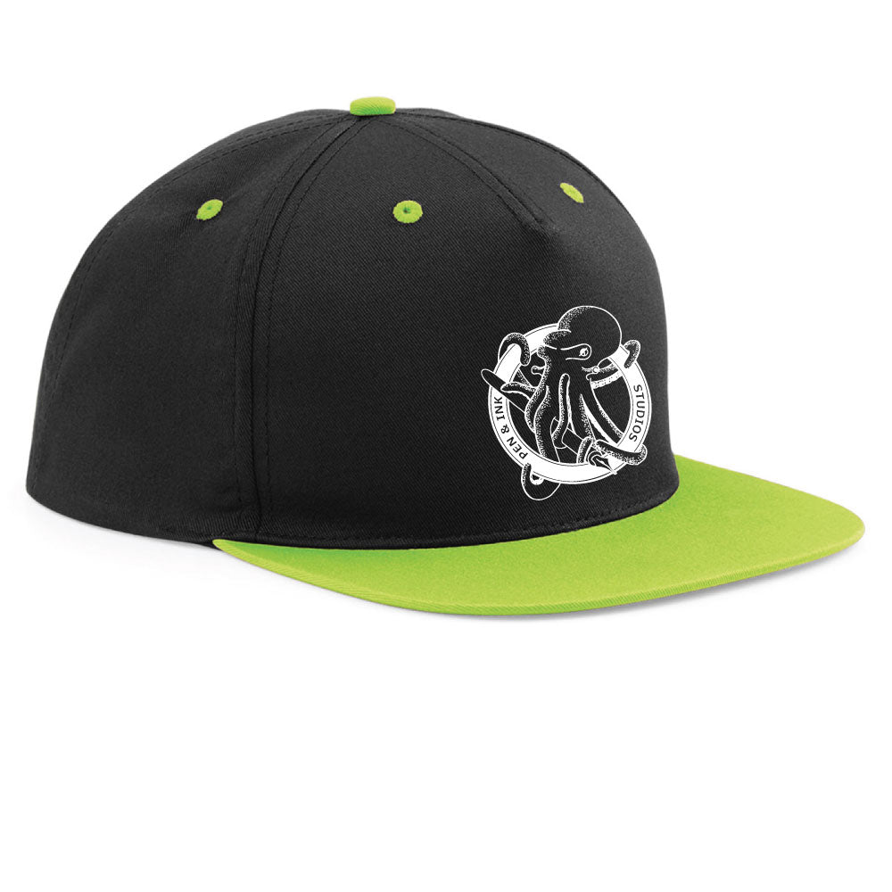 Pen & Ink Studios Octopus Snapback Cap | Adventure Lifestyle Headwear