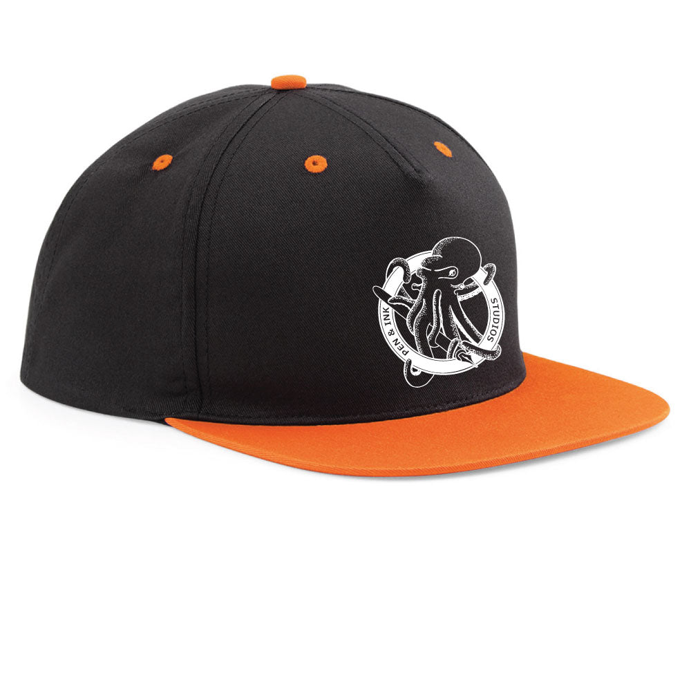 Pen & Ink Studios Octopus Snapback Cap | Adventure Lifestyle Headwear