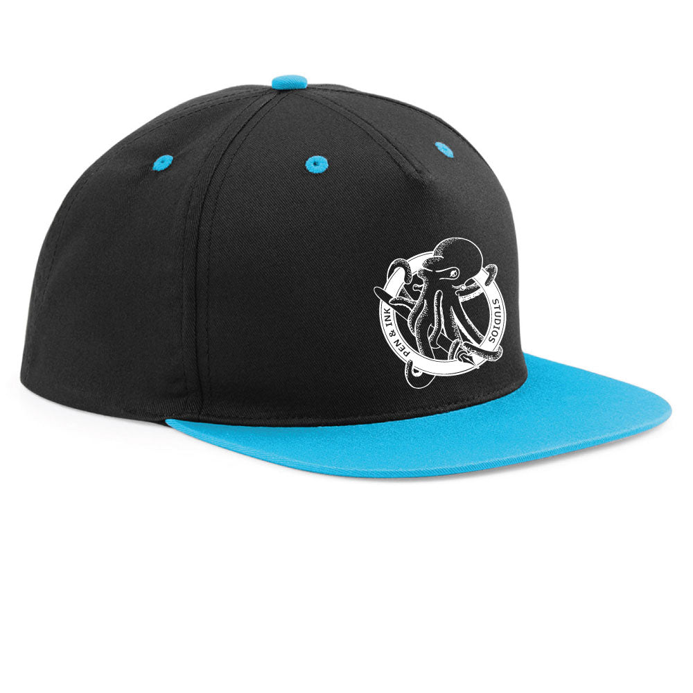 Pen & Ink Studios Octopus Snapback Cap | Adventure Lifestyle Headwear