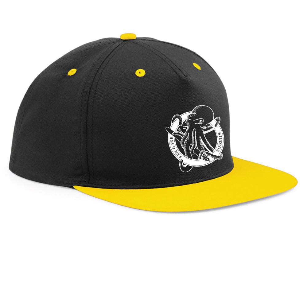 Pen & Ink Studios Octopus Snapback Cap | Adventure Lifestyle Headwear