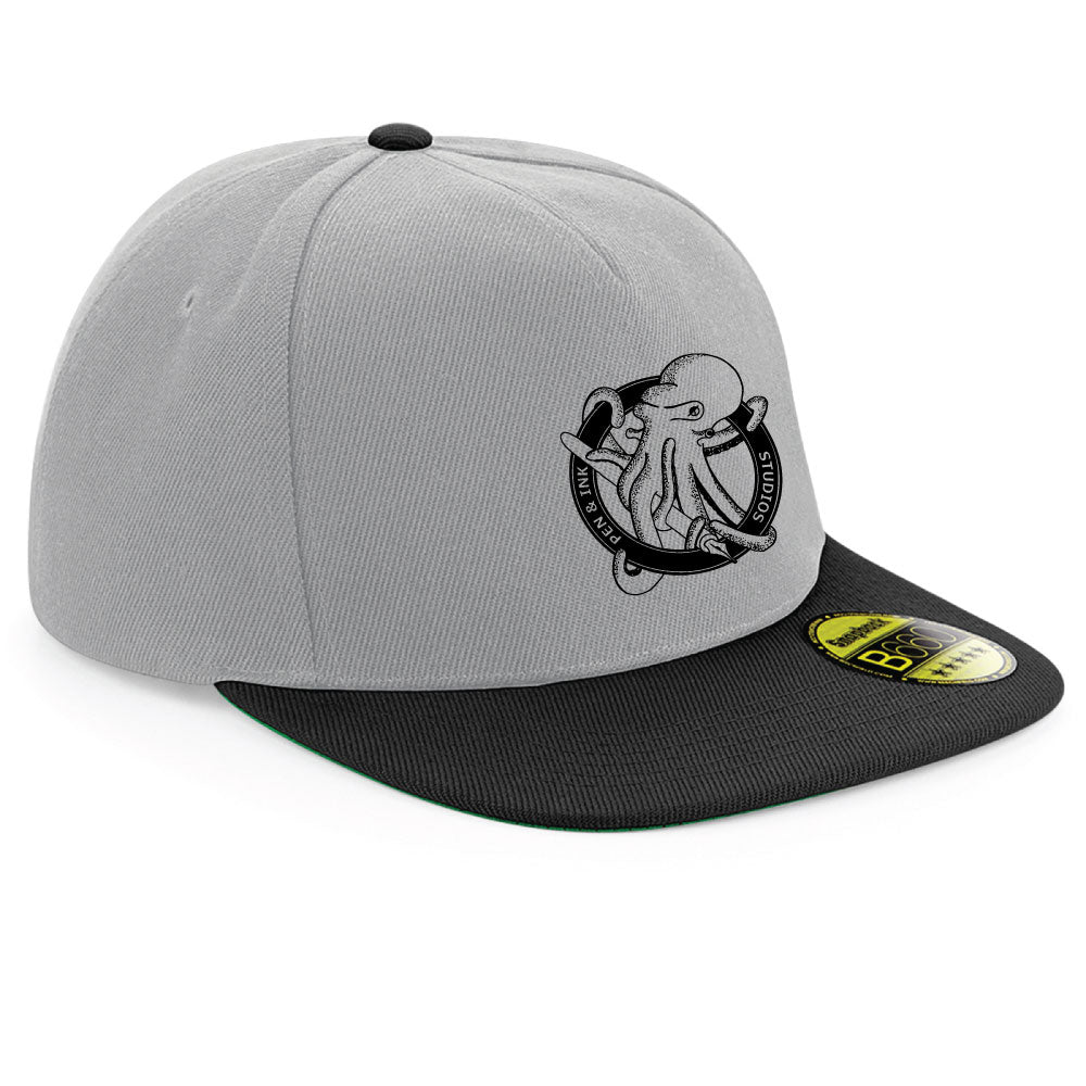 Pen & Ink Studios Octopus Snapback Cap | Adventure Lifestyle Headwear
