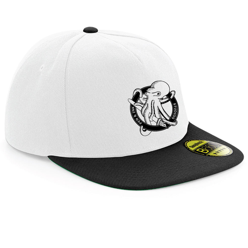 Pen & Ink Studios Octopus Snapback Cap | Adventure Lifestyle Headwear