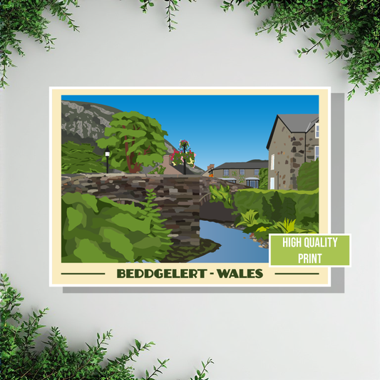 Beddgelert Landscape Print – Snowdonia (Lustre Art Print)
