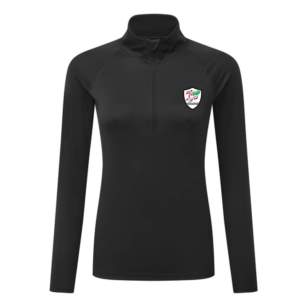 North Wales Dragons - Women's Branded Quarter Zip Training Jackets