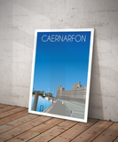 Caernarfon Travel Poster – North Wales (Portrait Print)