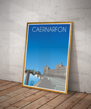 Caernarfon Travel Poster – North Wales (Portrait Print)