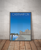Caernarfon Travel Poster – North Wales (Portrait Print)