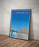 Caernarfon Travel Poster – North Wales (Portrait Print)