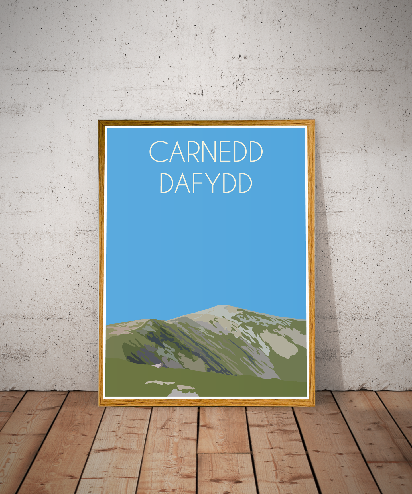 Carnedd Dafydd Eryri National Park (Snowdonia) Welsh 3000's poster print