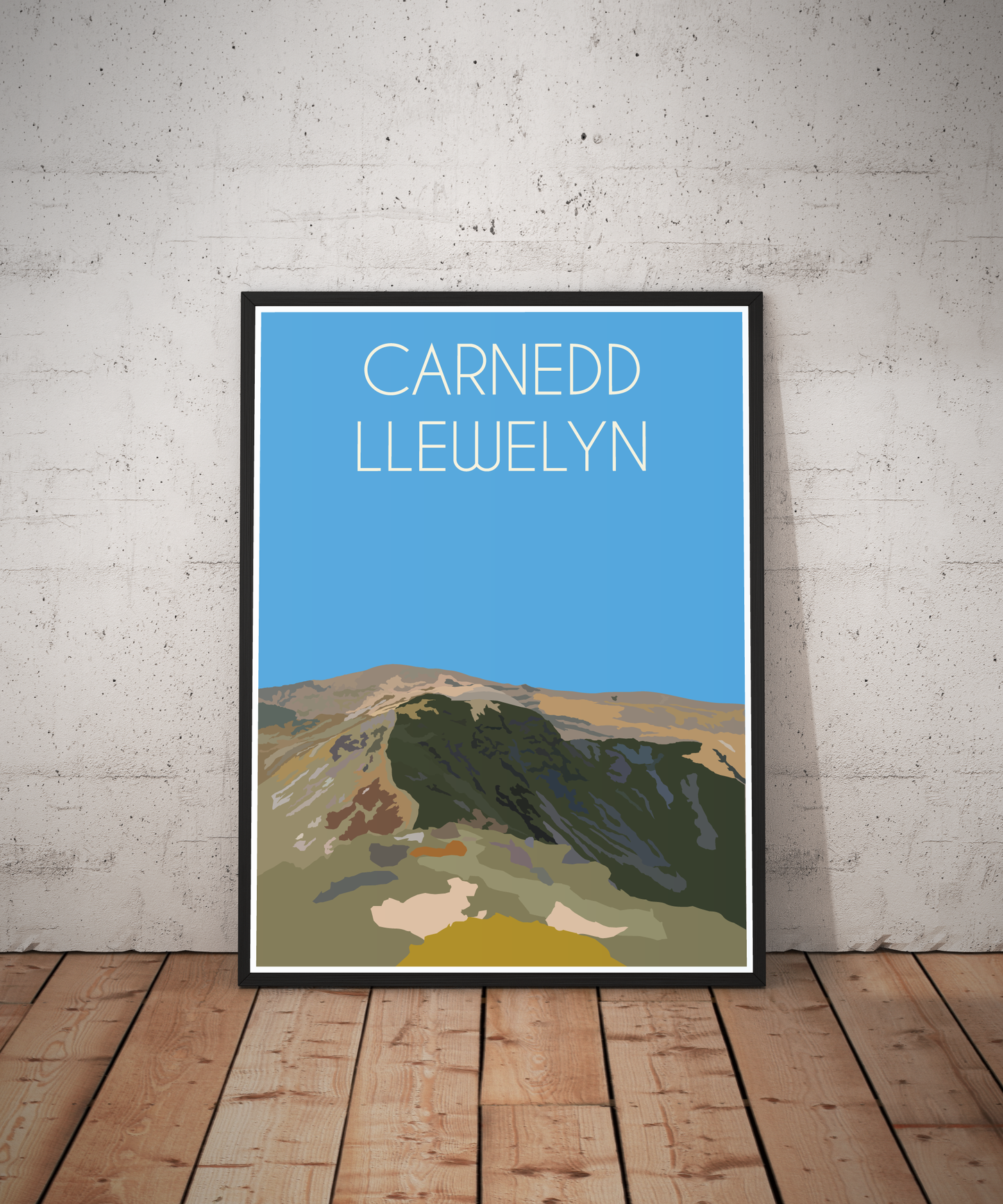 Carnedd Llewelyn Eryri National Park (Snowdonia) Welsh 3000's poster print