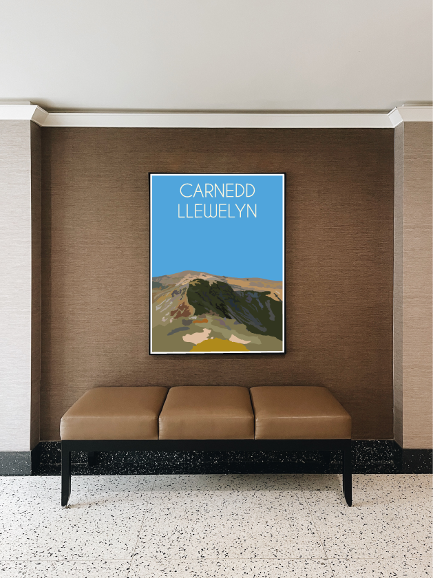 Carnedd Llewelyn Eryri National Park (Snowdonia) Welsh 3000's poster print