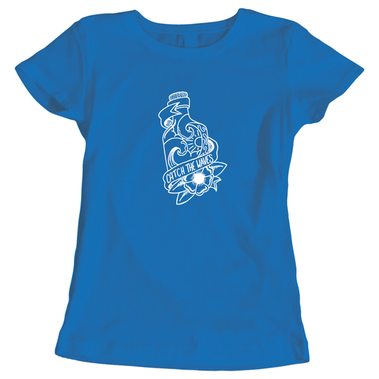 Catch The Waves Surfing Sea Lovers Ladies T-Shirt