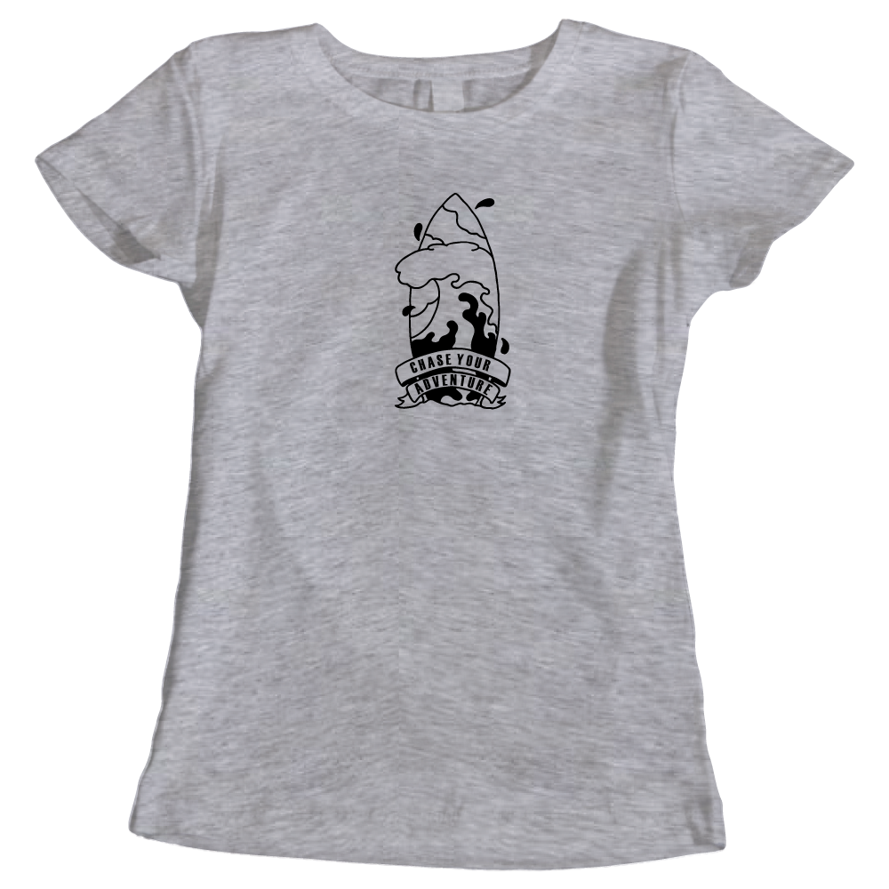 Chase Your Adventure Surfing Sea Lovers Ladies T-Shirt