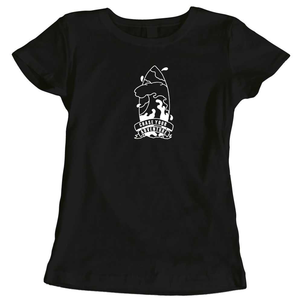 Chase Your Adventure Surfing Sea Lovers Ladies T-Shirt