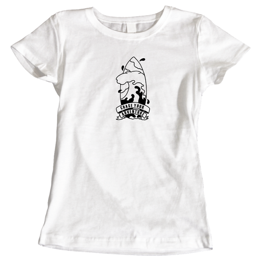 Chase Your Adventure Surfing Sea Lovers Ladies T-Shirt
