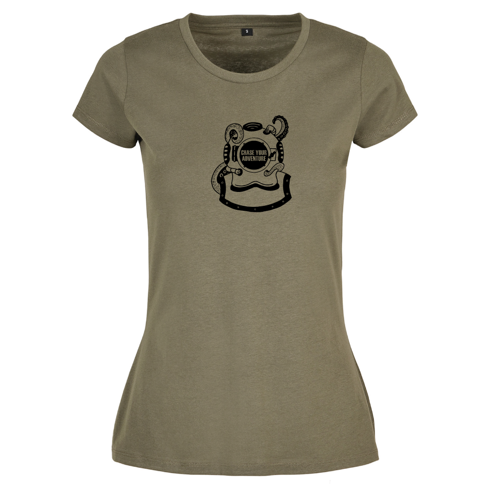 Chase Your Adventure Diving Sea Ocean Lovers Ladies T-Shirt