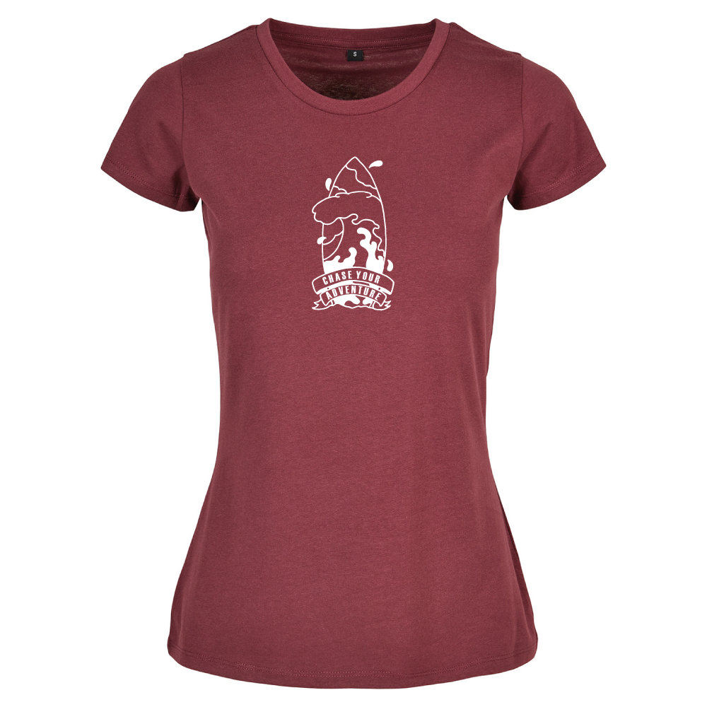 Chase Your Adventure Coastal Tee | Women's Surf T-Shirt UK
