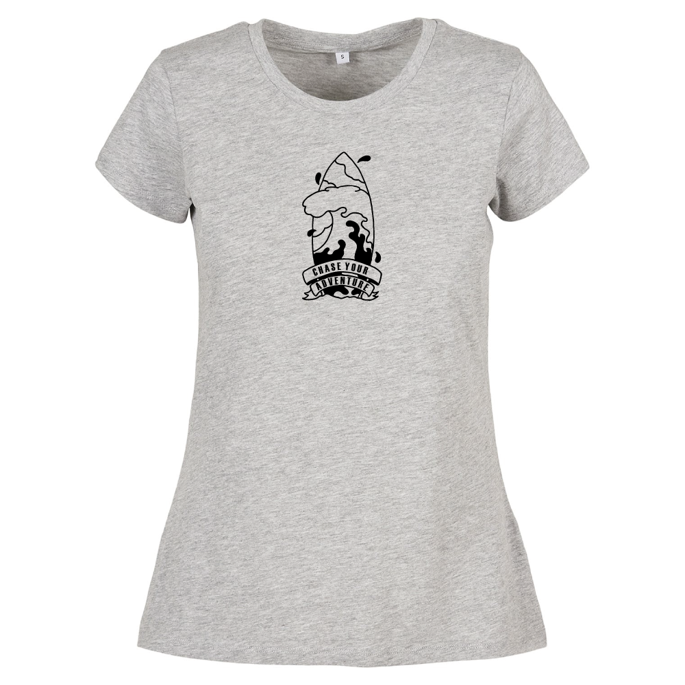 Chase Your Adventure Coastal Tee | Women's Surf T-Shirt UK