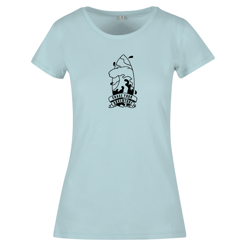 Chase Your Adventure Coastal Tee | Women's Surf T-Shirt UK